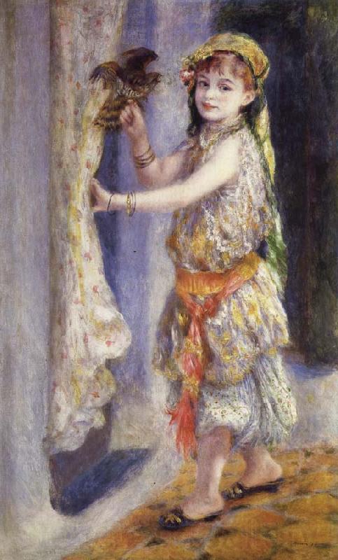 Pierre Renoir Young Girl with a Falcon